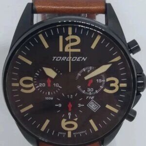 Torgoen Stainless Steel Men's Chronograph Watch